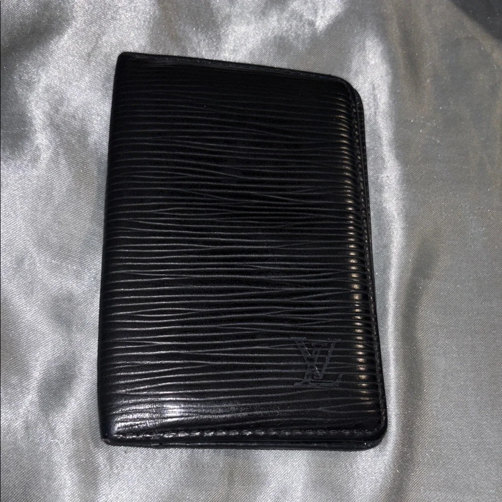 Louis Vuitton Black EPI Textured Card Holder